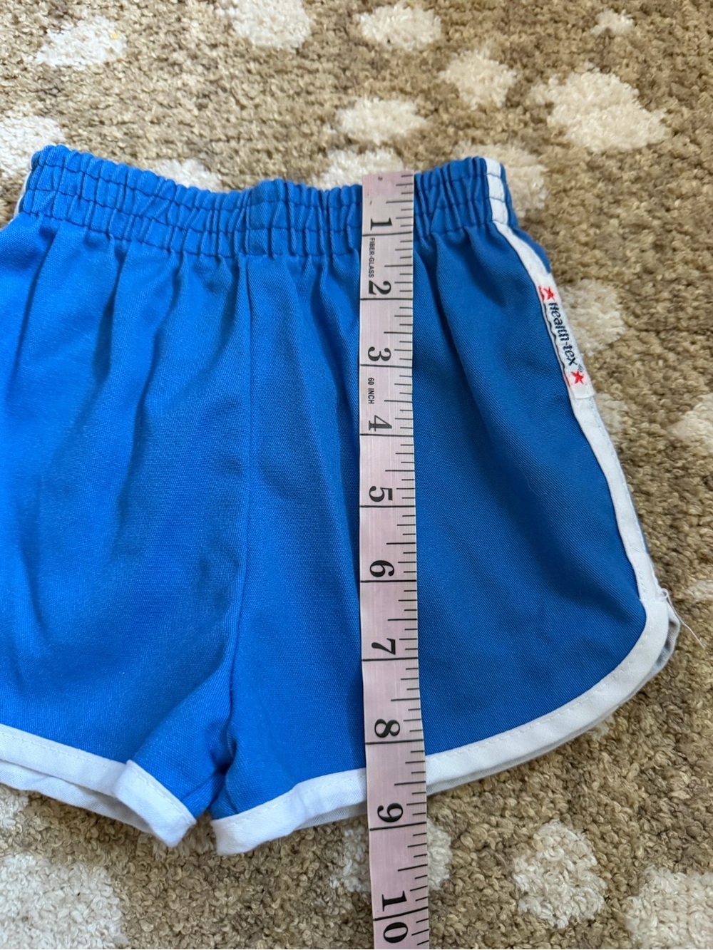 Vintage Healthtex Blue Track Shorts 2T USA - Picture 5 of 6